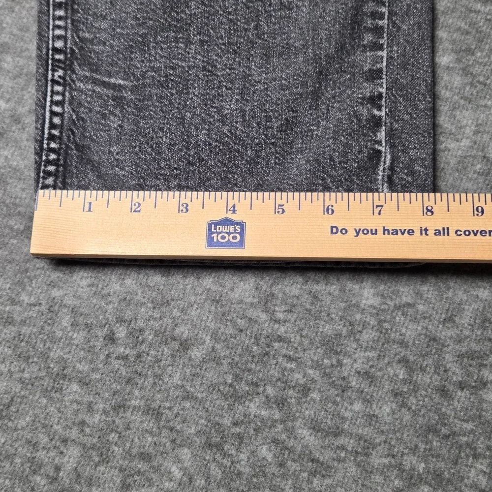 Levis 559 Jeans Mens W40 L30 Relaxed Straight Mid Rise Black Wash Faded Denim